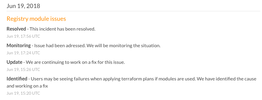 HashiCorp SLA and Support Issue